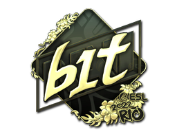 Item Sticker | b1t (Gold) | Rio 2022