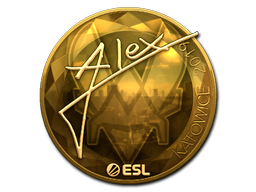 Item Sticker | ALEX (Gold) | Katowice 2019