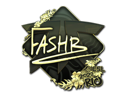 Item Sticker | FASHR (Gold) | Rio 2022