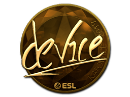Item Sticker | device (Gold) | Katowice 2019