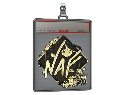 Item Sticker Slab | NAF (Gold) | Rio 2022