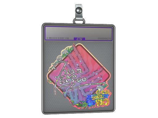 Item Sticker Slab | juanflatroo (Glitter) | Rio 2022
