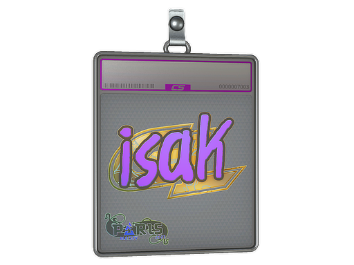 Item Sticker Slab | isak (Holo) | Paris 2023