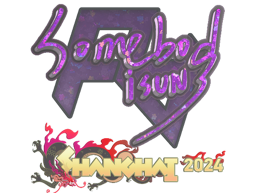 Item Sticker | somebody (Glitter) | Shanghai 2024