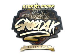 Item Sticker | speed4k (Gold) | Berlin 2019
