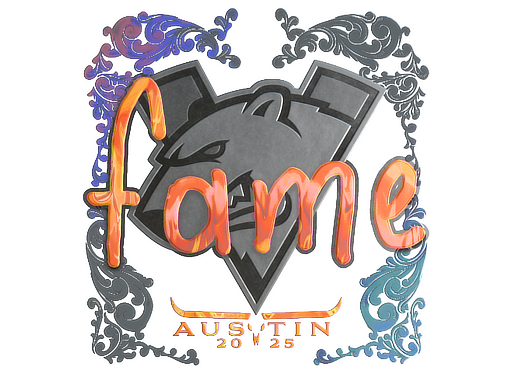 Item Sticker | fame (Holo) | Austin 2025