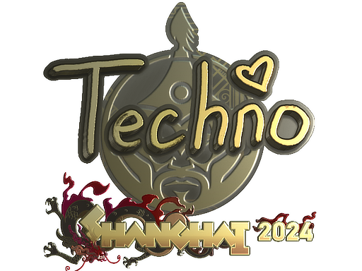 Item Sticker | Techno4K (Gold) | Shanghai 2024