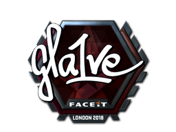 Item Sticker | gla1ve (Foil) | London 2018