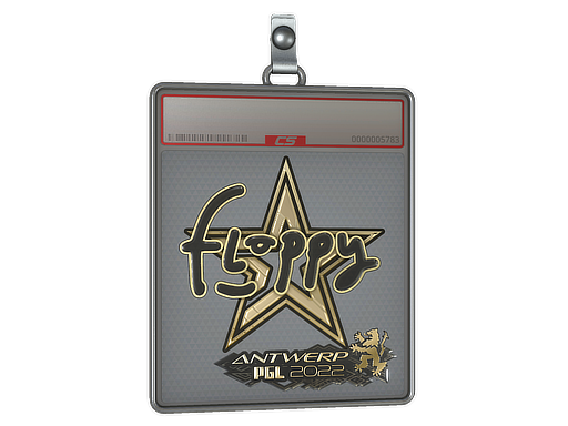 Item Sticker Slab | floppy (Gold) | Antwerp 2022