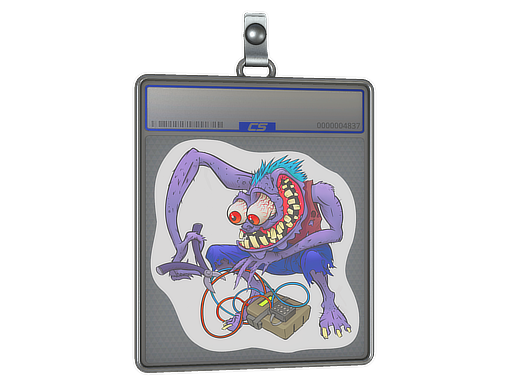 Item Sticker Slab | Purple Bombster