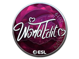 Item Sticker | WorldEdit (Foil) | Katowice 2019