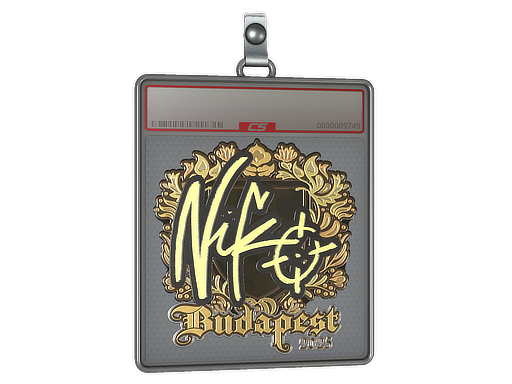 Item Sticker Slab | NiKo (Gold) | Budapest 2025