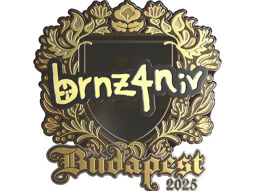 Item Sticker | brnz4n (Gold) | Budapest 2025