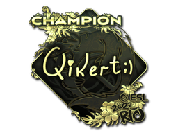Item Sticker | qikert (Gold, Champion) | Rio 2022