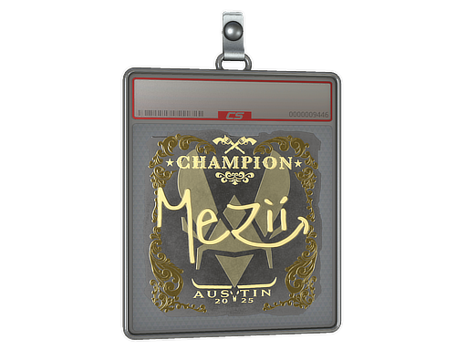 Item Sticker Slab | mezii (Gold, Champion) | Austin 2025