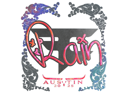 Item Sticker | rain (Holo) | Austin 2025