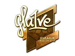 Item Sticker | gla1ve (Gold) | Boston 2018