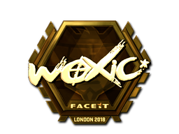 Item Sticker | woxic (Gold) | London 2018