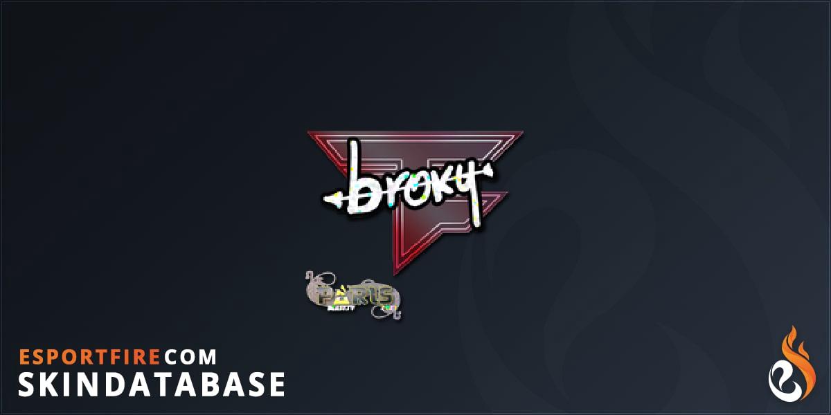 Sticker | broky (Glitter) | Paris 2023 - EsportFire.com