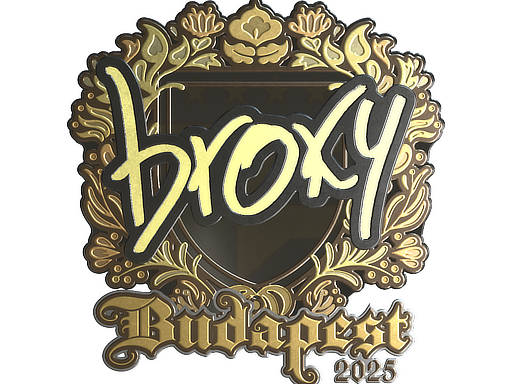 Item Sticker | broky (Gold) | Budapest 2025