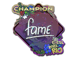 Item Sticker | fame (Glitter, Champion) | Rio 2022