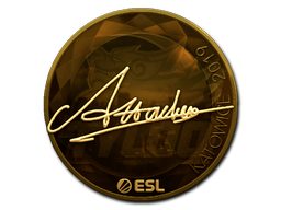 Item Sticker | Attacker (Gold) | Katowice 2019