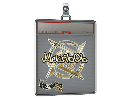 Item Sticker Slab | Aleksib (Gold) | Paris 2023