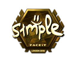 Item Sticker | s1mple (Gold) | London 2018