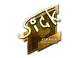 Item Sticker | SicK (Gold) | Boston 2018