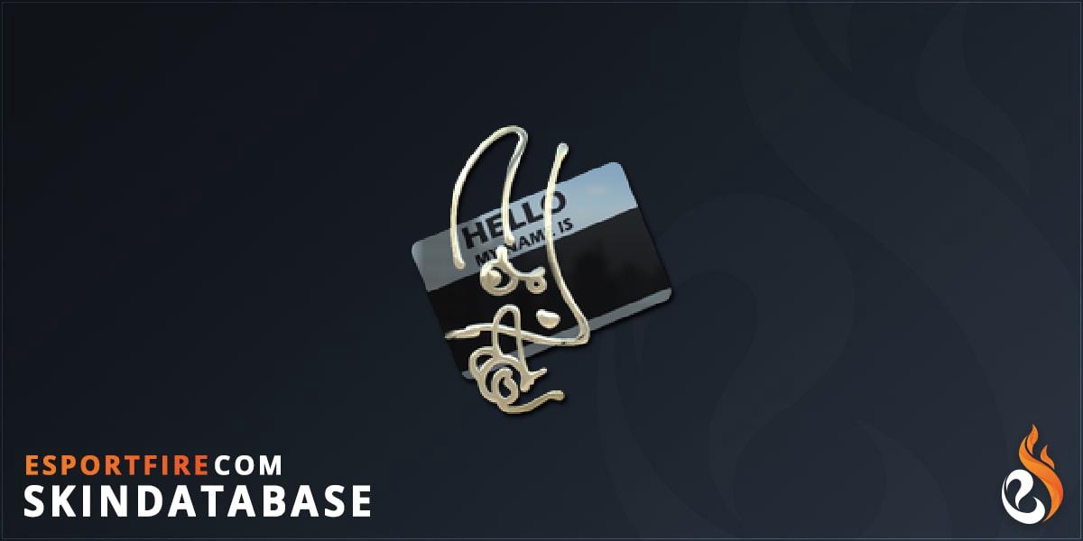 Sticker | Hello M4A1-S (Gold) - EsportFire.com