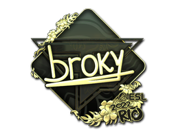 Item Sticker | broky (Gold) | Rio 2022