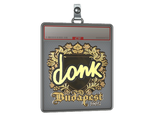 Item Sticker Slab | donk (Gold) | Budapest 2025