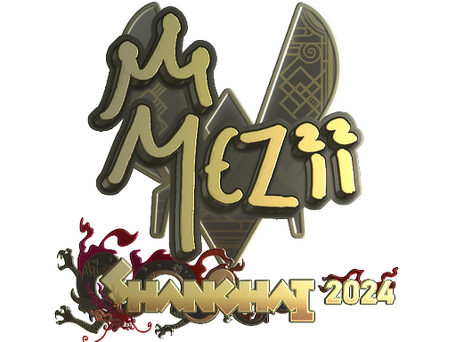 Item Sticker | mezii (Gold) | Shanghai 2024