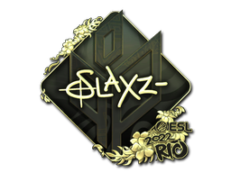 Item Sticker | slaxz- (Gold) | Rio 2022