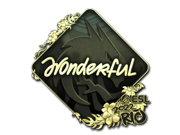 Item Sticker | w0nderful (Gold) | Rio 2022