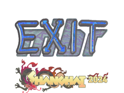 Item Sticker | exit (Holo) | Shanghai 2024