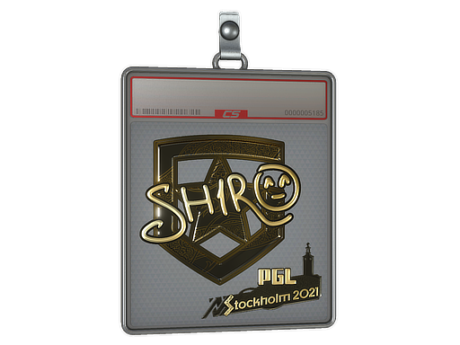 Item Sticker Slab | sh1ro (Gold) | Stockholm 2021