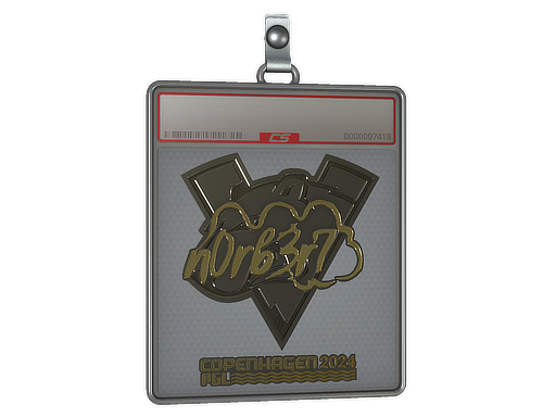 Item Sticker Slab | n0rb3r7 (Gold) | Copenhagen 2024