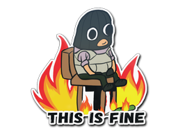 Item Sticker | This Is Fine (T)