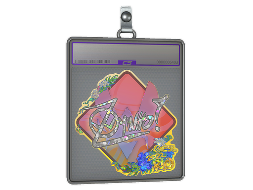 Item Sticker Slab | ZywOo (Glitter) | Rio 2022