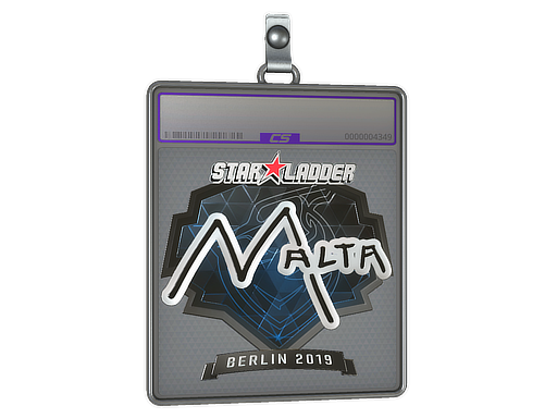 Item Sticker Slab | malta (Foil) | Berlin 2019