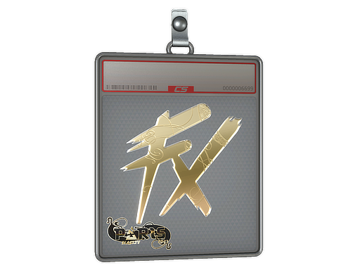 Item Sticker Slab | Fluxo (Gold) | Paris 2023