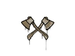 Item Graffiti | X-Axes (Dust Brown)