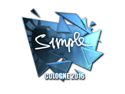 Item Sticker | s1mple (Foil) | Cologne 2016