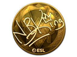 Item Sticker | NBK- (Gold) | Katowice 2019