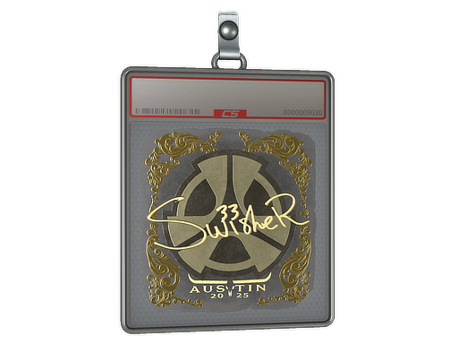 Item Sticker Slab | Swisher (Gold) | Austin 2025