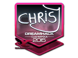 Item Sticker | chrisJ (Foil) | Cluj-Napoca 2015