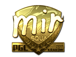 Item Sticker | mir (Gold) | Krakow 2017