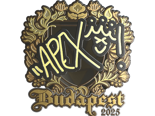 Item Sticker | apEX (Gold) | Budapest 2025