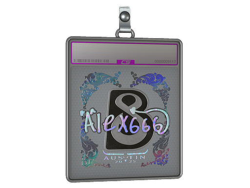 Item Sticker Slab | alex666 (Holo) | Austin 2025